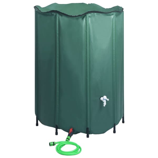 vidaXL Regntunna hopfällbar med kran 1250 L -  Bevattning