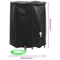Miniatyrbild 10 av 11: vidaXL Vattentank med kran vikbar 1250 L PVC -  Bevattning