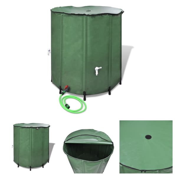 The Living Store sammenklappelig regnvandsbeholder 750 L -  Vandingsartikler