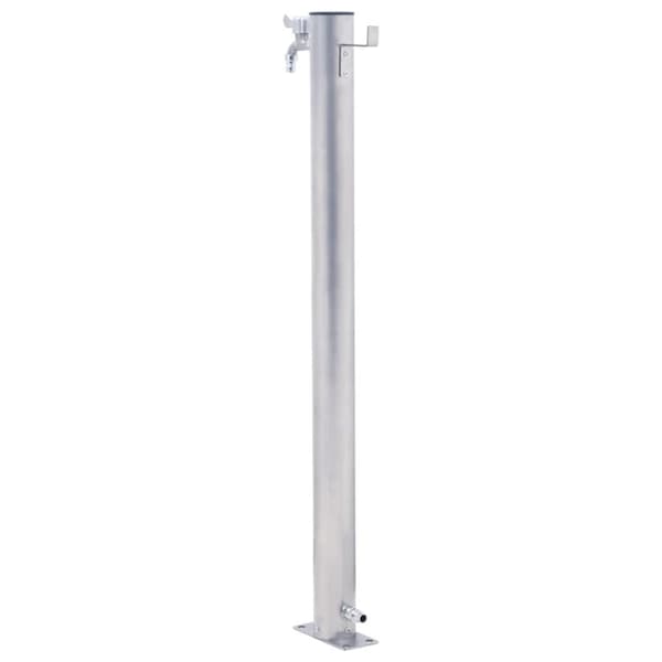 The Living Store vandsøjle 60 cm rund rustfrit stål -  Vandingsartikler