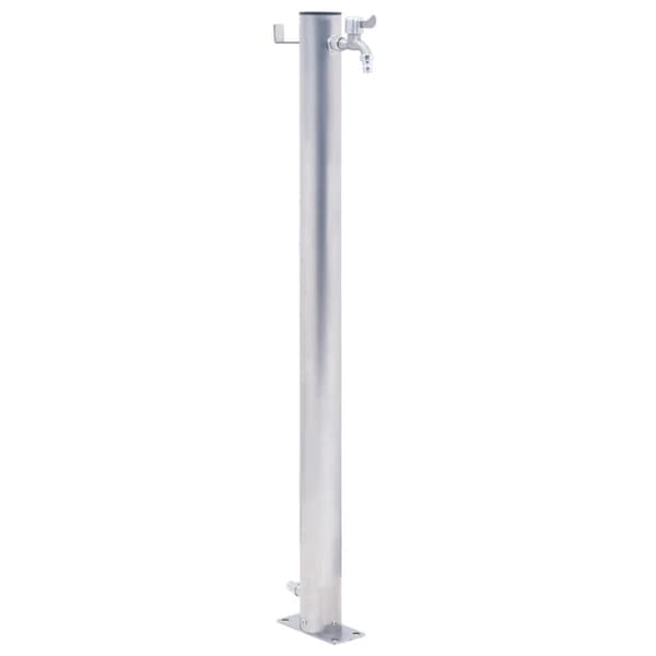 The Living Store vandsøjle 60 cm rund rustfrit stål -  Vandingsartikler