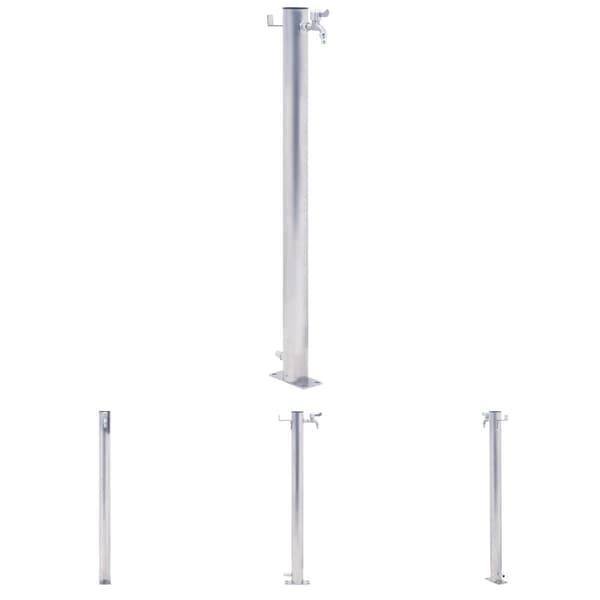 The Living Store Puutarhan vesipylväs 60 cm ruostumaton teräs pyöreä -  Kastelu