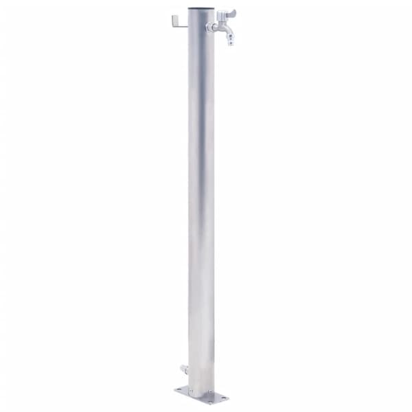The Living Store Vattenpost 80 cm rostfritt stål rund -  Bevattning