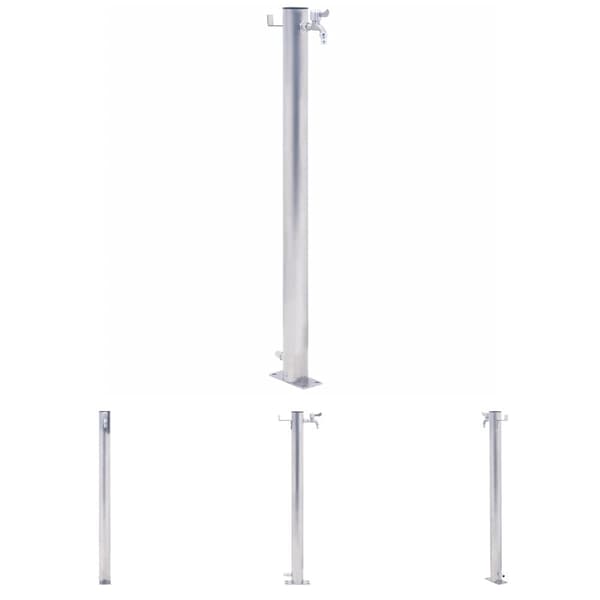 The Living Store vandsøjle 80 cm rund rustfrit stål -  Vandingsartikler