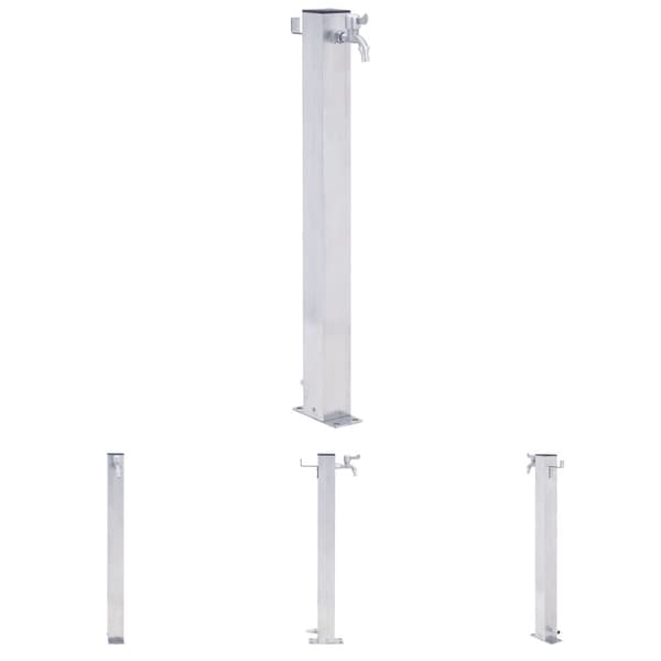 The Living Store Vattenpost 60 cm rostfritt stål fyrkantig -  Bevattning