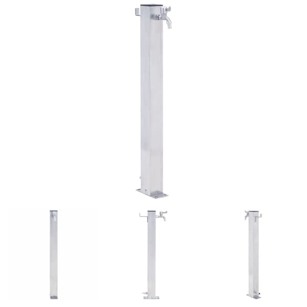 The Living Store Vattenpost 40 cm rostfritt stål fyrkantig -  Bevattning