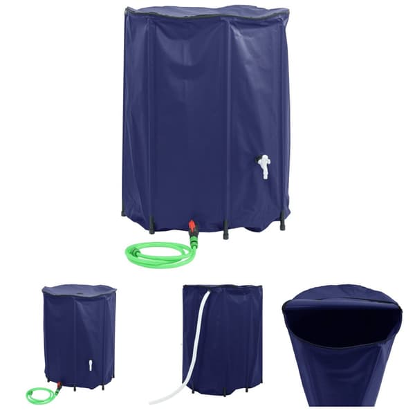 The Living Store Vattentank med kran vikbar 750 L PVC -  Bevattning