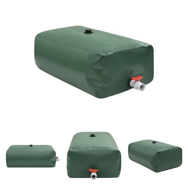The Living Store Vattentank med kran vikbar 500 L PVC -  Bevattning