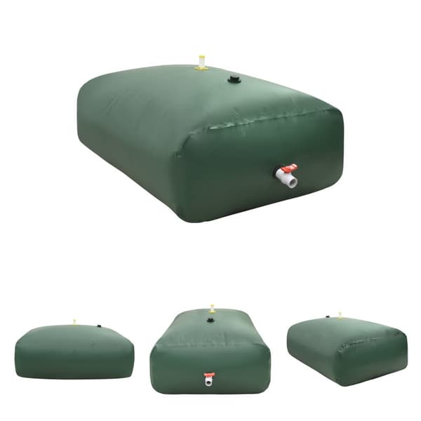 The Living Store Taitettava vesisäiliö hanalla 2100 l PVC - Kastelu