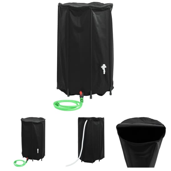 The Living Store Taitettava vesisäiliö hanalla 500 l PVC -  Kastelu