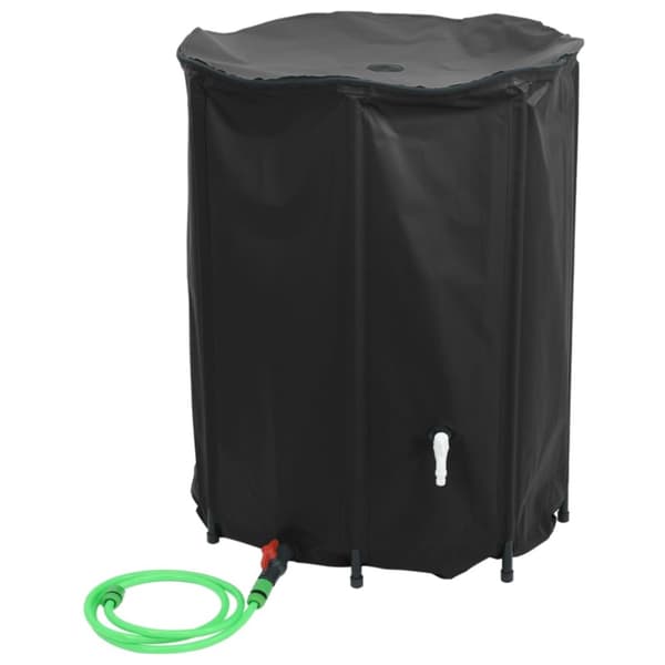 The Living Store vandtank med hane sammenfoldelig 1350 l PVC - Vandingsartikler