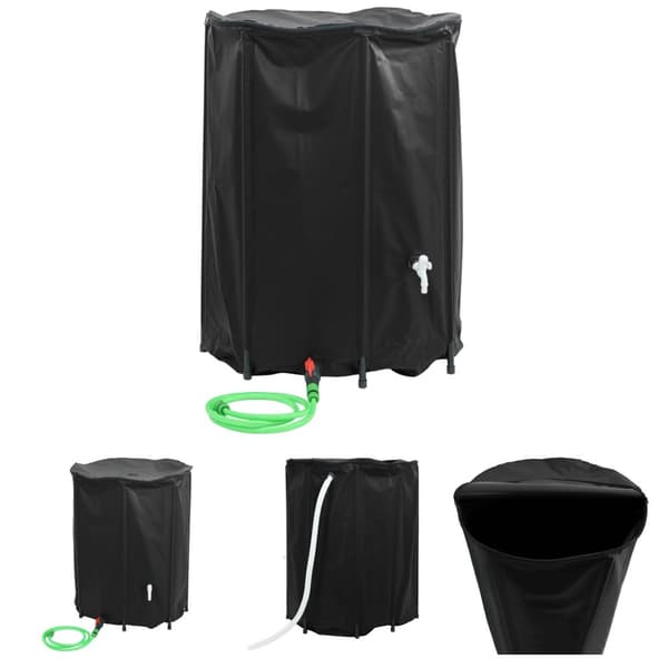 The Living Store vandtank med hane sammenfoldelig 1350 l PVC -  Vandingsartikler