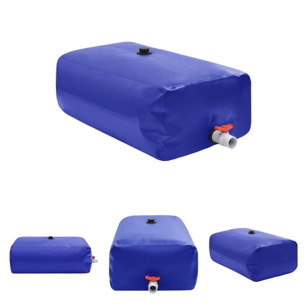 The Living Store Taitettava vesisäiliö hanalla 1500 l PVC -  Kastelu