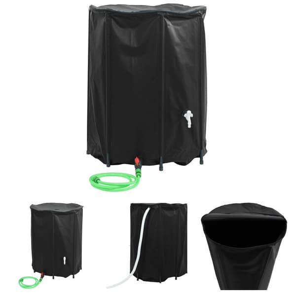 The Living Store vandtank med hane sammenfoldelig 750 l PVC -  Vandingsartikler