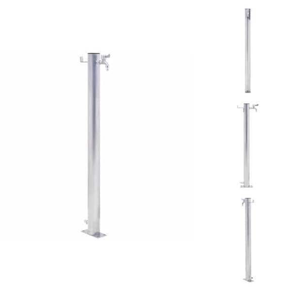 Kastelu - Living Puutarhan vesipylväs 100 cm ruostumaton teräs pyöreä