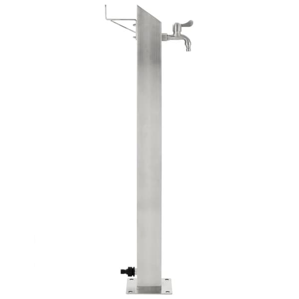 Bevattning - Living Vattenpost för trädgården 95 cm rostfritt stål fyrkantig