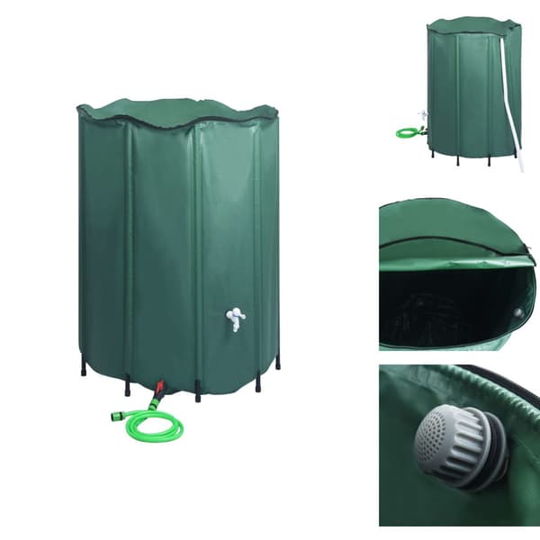 Bevattning - Living Regntunna hopfällbar med kran 1250 L