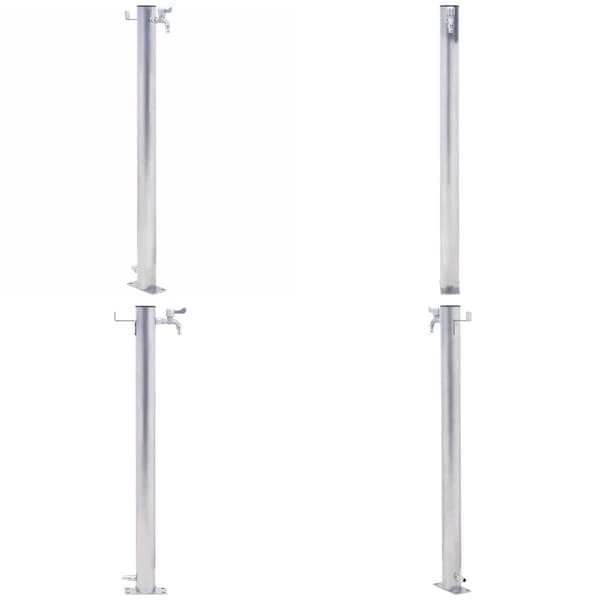 Vandsøjle 100 cm rund rustfrit stål - Vandsøjle - Vandsøjler - Home & Living