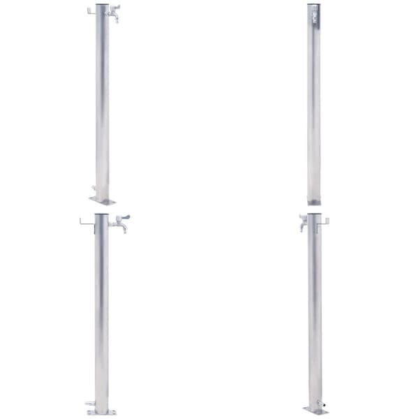 Puutarhan vesipylväs 60 cm ruostumaton teräs pyöreä - Vesipylväs - Vesipylväät - Home & Living