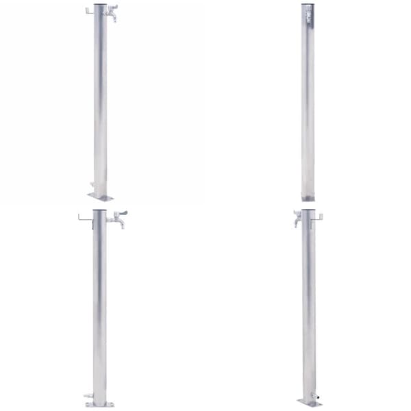 Puutarhan vesipylväs 80 cm ruostumaton teräs pyöreä - Vesipylväs - Vesipylväät - Home & Living