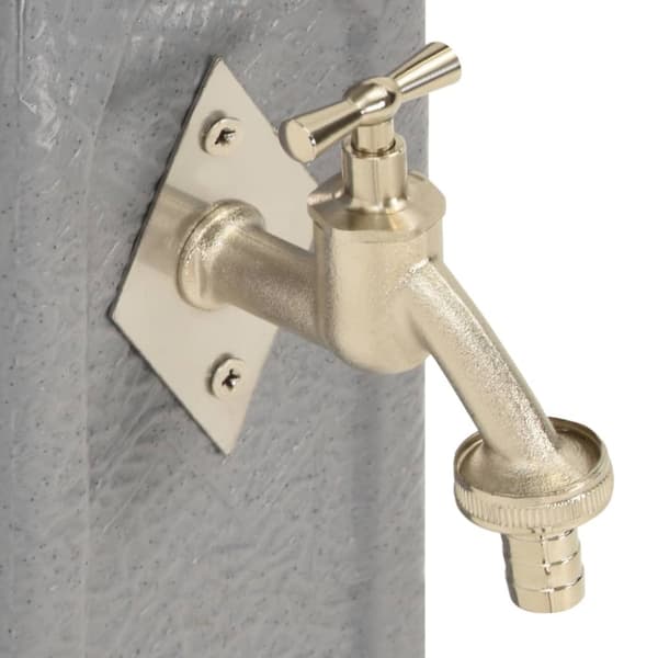 Havevandpost med hane stenlook lysegrå - Havevandpost - Vandsøjle - Home & Living