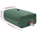 Miniatyrbillede 7 af 7: vandtank med hane sammenfoldelig 1000 l PVC