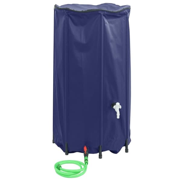 vidaXL vandtank med hane sammenfoldelig 380 l PVC