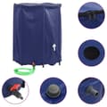 Miniatyrbild 2 av 2: Vattentank med kran vikbar 1250 L PVC