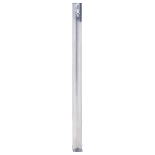 Vattenpost 60 cm rostfritt stål rund