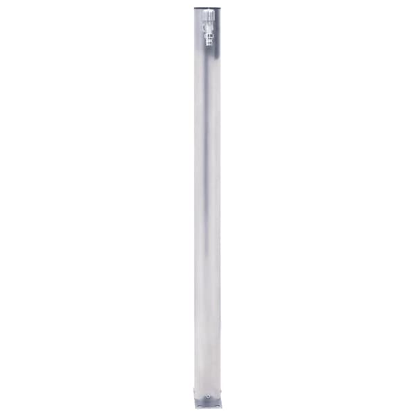 Vattenpost 40 cm rostfritt stål rund