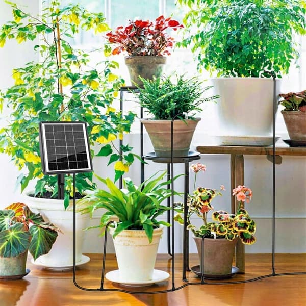 SOLARVANDINGSSYSTEM TIL GRØNTSAGER OG PLANTER AUTOMATISK 15M HAVECONTROLLER