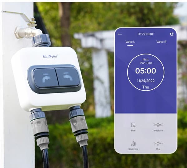 DUBBELKIT TRÄDGÅRDSBEVATTNINGSSYSTEM KONTROLL KONTROLL REGNSENSOR