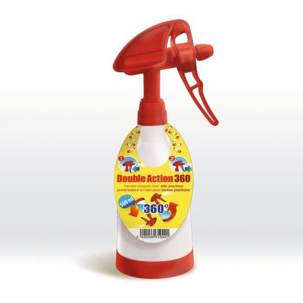 BSI - 360° dobbeltvirkende sprøjte - 500 ml - Kan bruges i enhver position - Til haven og hjemmet