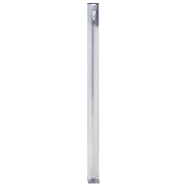 Vattenpost 80 cm rostfritt stål rund