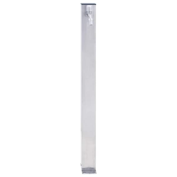 Vattenpost 60 cm rostfritt stål fyrkantig