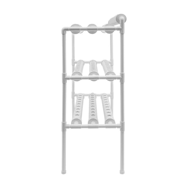 Hydroponisk vækstkit, 90 plantepladser, tre-niveau design, pladsbesparende