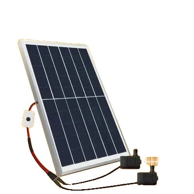 Solvattenpump System, 9V 10W Solpanel, 480L/H Vattenutgång,Med Switch
