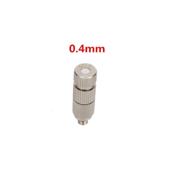 Korkean paineen kuparikeramiikkasuodatinsuuttimet, säädettävä suihkuteho, useita aukkojen kokoja,0,4 mm