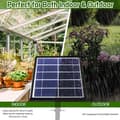 Miniatyrbillede 3 af 9: Moorle Dryp vanding solenergi – 15 m slange, automatisk med timer og anti-sifon, perfekt til have, drivhus, potteplanter