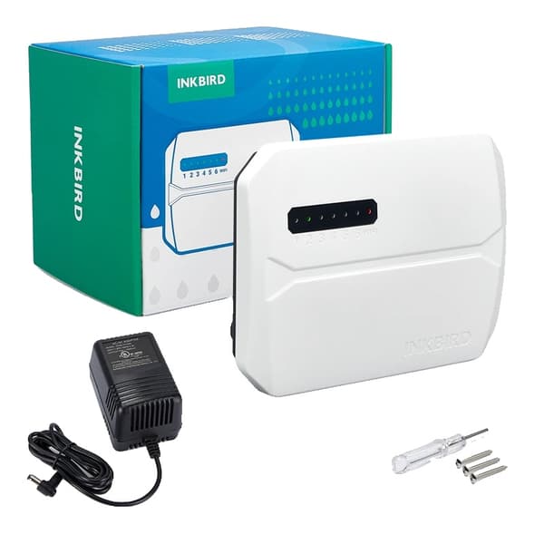 Smart bevattningssystem, 6-zonskontroll, Wi-Fi-aktiverad, enkel installation,EUROPEISK KONTAKT(220V)