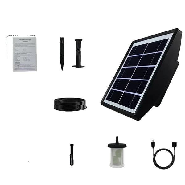 Solenergi Vattningskit, Automatisk Drift, Anpassningsbara Sprutalternativ, Enkel Installation,10XAtomisering Huvud