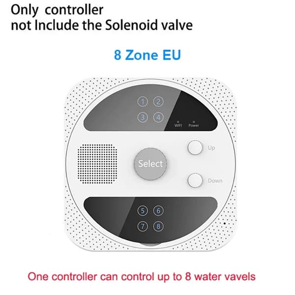 Trädgårdsvattentimrar, Smart Kontroll, Väderanpassning,8 Vägar EU Kontakt