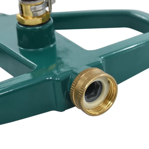 vidaXL Roterande sprinkler grön 21x22x13 cm metall
