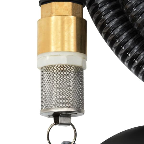 vidaXL Sugeslange med messingkoblinger svart 1,1" 25 m PVC