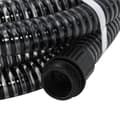 Miniatyrbilde 2 av 8: vidaXL Sugeslange med messingkoblinger svart 1,1" 25 m PVC