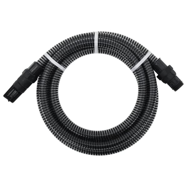 vidaXL Sugeslange med messingkoblinger svart 1,1" 4 m PVC