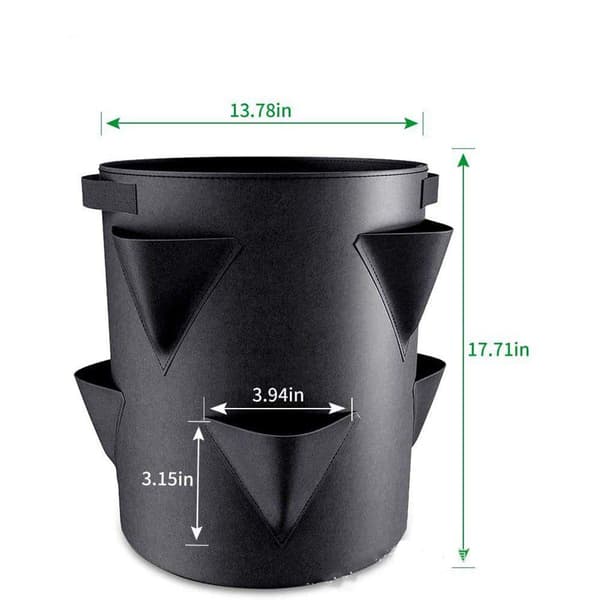Dyrkningspose - flere åbninger - 26,5 liter 30x35cm