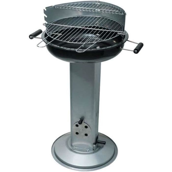 Deluxe piedestalgrill i rostfritt stål