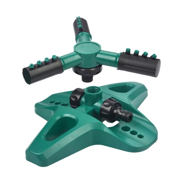 Plen sprinkler hage sprinkler justerbar 360-graders rotasjon bred dekning