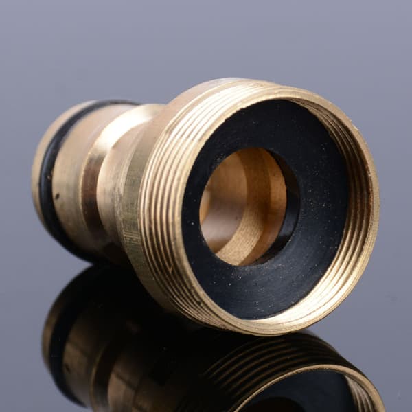INF 2-pak armaturfittings 4/6 nippelstik med indvendigt og udvendigt gevind Gul